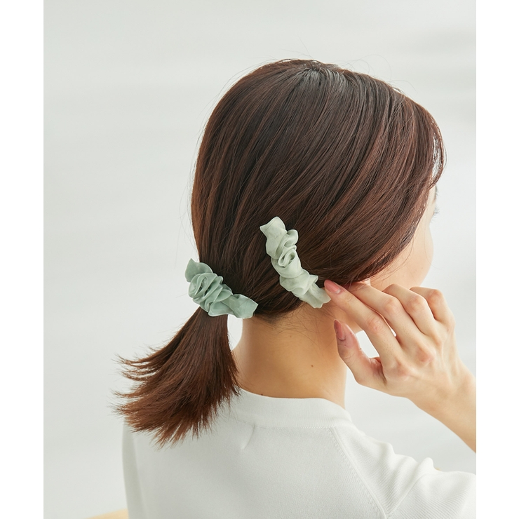 オーガンジーギャザーヘアバレッタセット | ROPE' PICNIC | 詳細画像9 