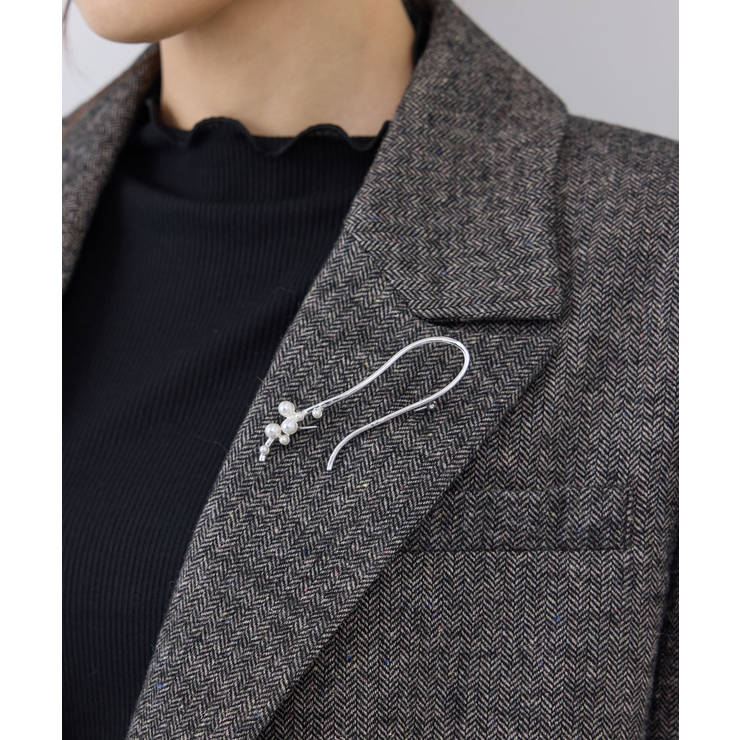 スリムメタルデザインブローチ | ROPE' PICNIC | 詳細画像3 