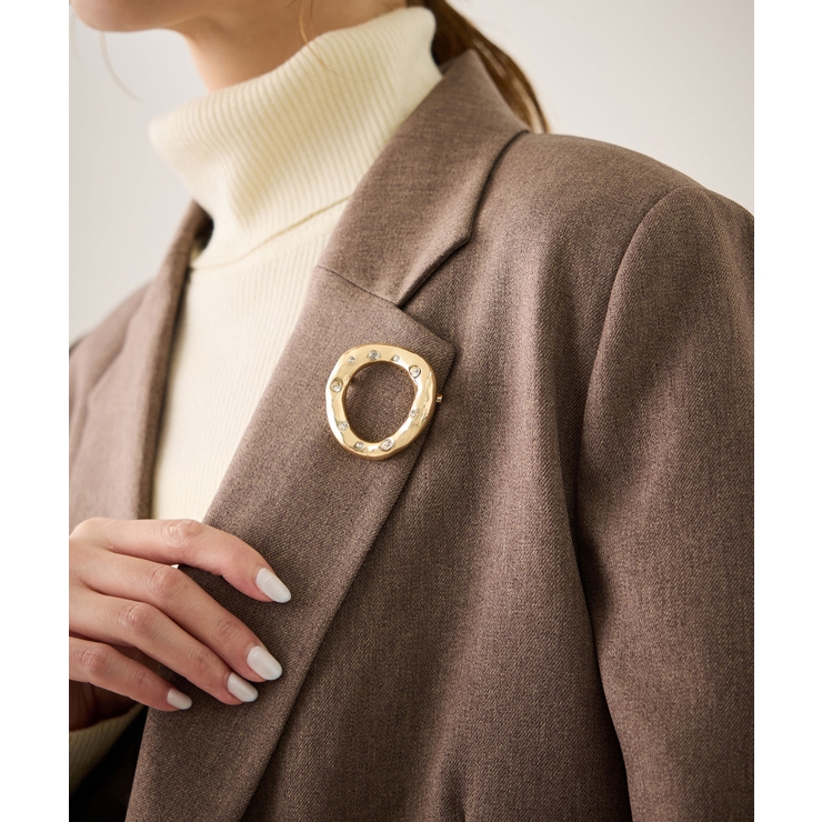 変形ラウンドブローチ | ROPE' PICNIC | 詳細画像1 