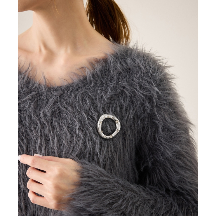 シルバー(93) | 変形ラウンドブローチ | ROPE' PICNIC