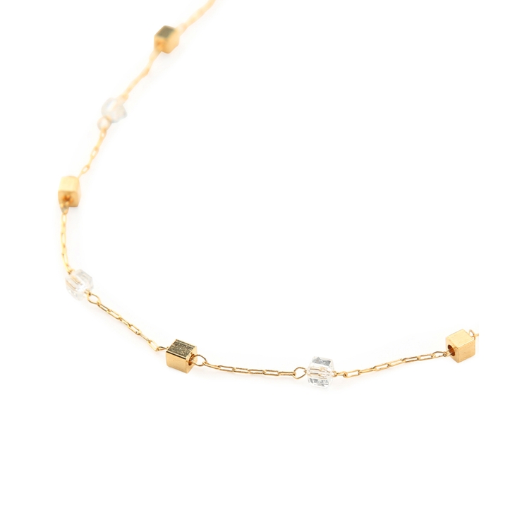 飛ばしスクエアビーズロングネックレス | ROPE' PICNIC | 詳細画像5 