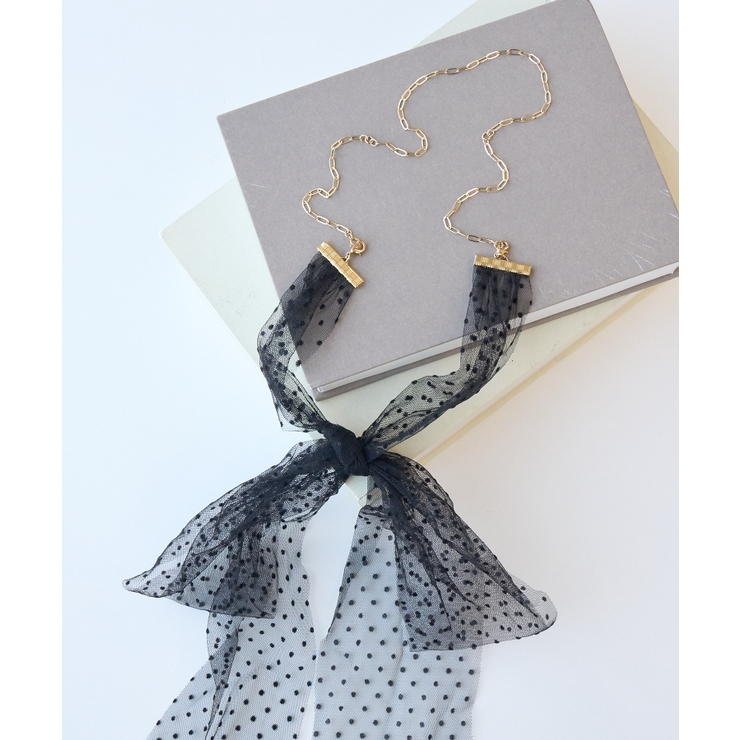 オーガンジーチュールリボンネックレス | ROPE' PICNIC | 詳細画像2 