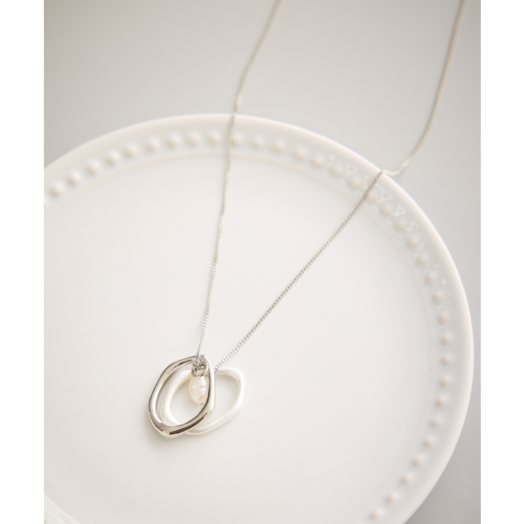 シルバー(93) | コンビメタル×パールトップペンダント | ROPE' PICNIC