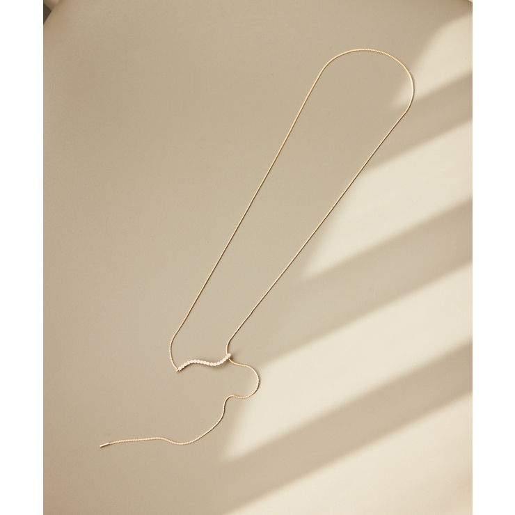 ガラスカーブラインY字ネックレス | ROPE' PICNIC | 詳細画像4 