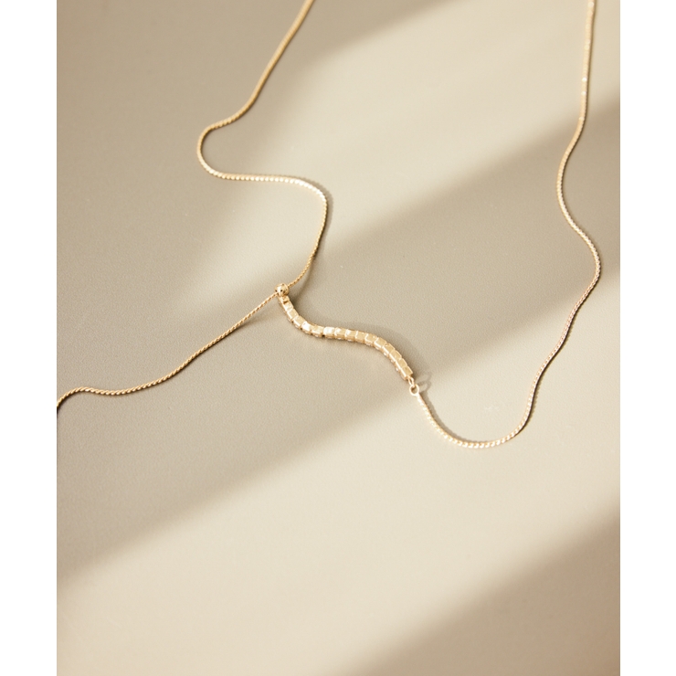 ガラスカーブラインY字ネックレス | ROPE' PICNIC | 詳細画像6 