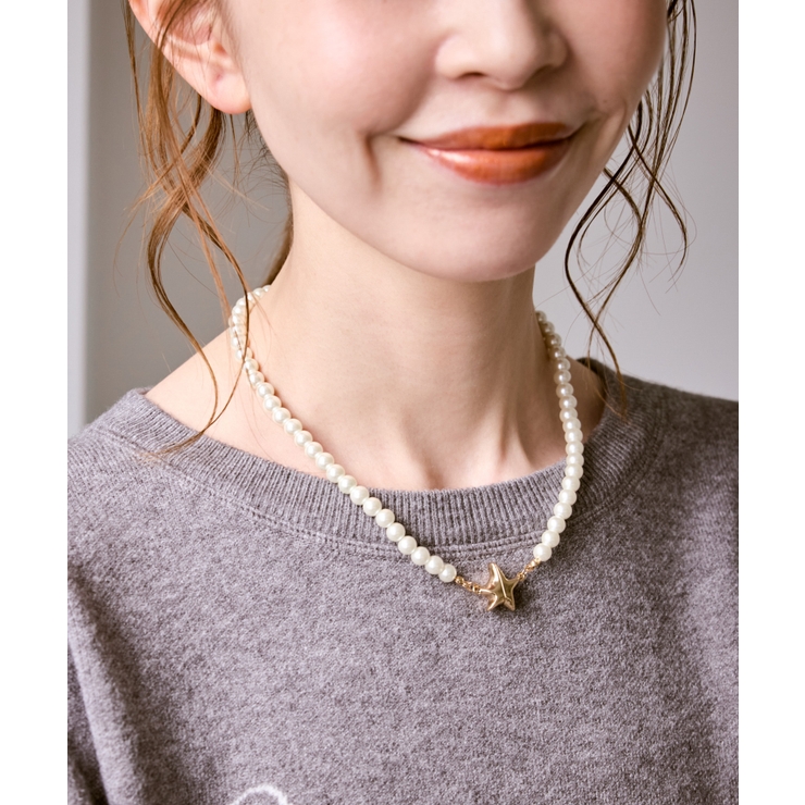 スターモチーフマグネットガラスパールネックレス | ROPE' PICNIC | 詳細画像3 
