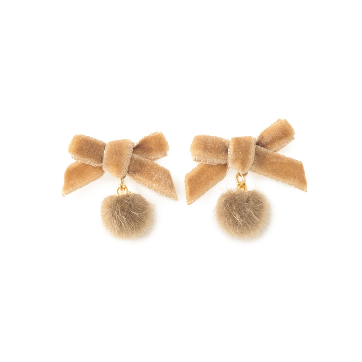 ベルベットリボン×シャギーボールプチピアス | ROPE' PICNIC | 詳細画像11 