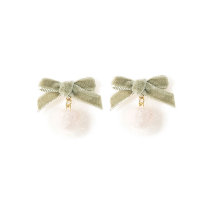 ベルベットリボン×シャギーボールプチピアス | ROPE' PICNIC | 詳細画像8 