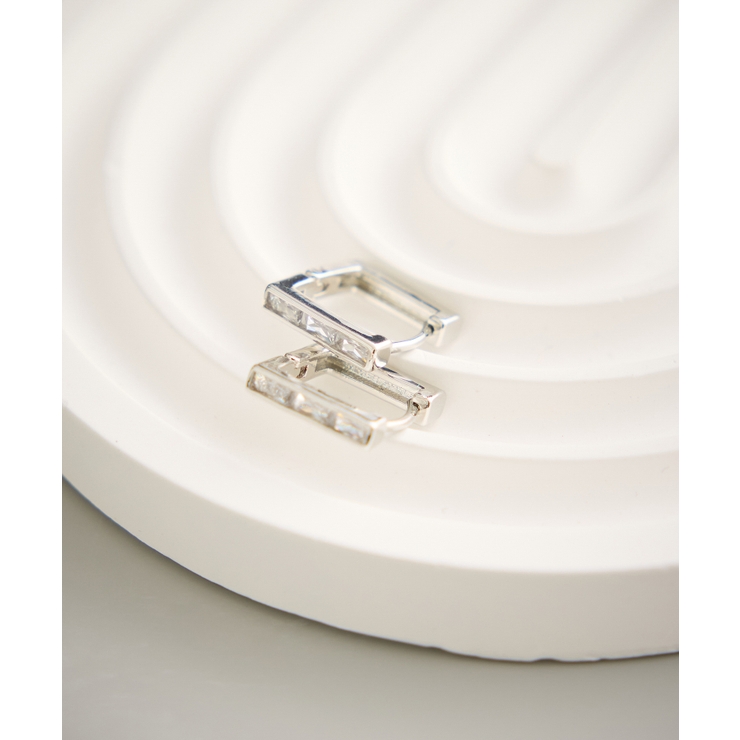 シルバー(93) | スクエアフープピアス | ROPE' PICNIC