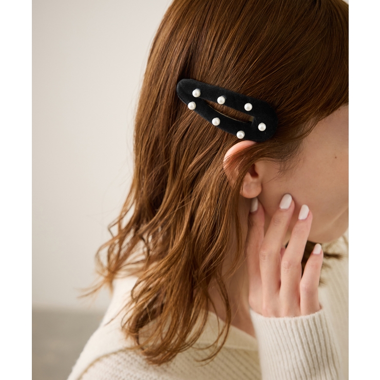 パール付きベロアパテッドスリーピン | ROPE' PICNIC | 詳細画像2 