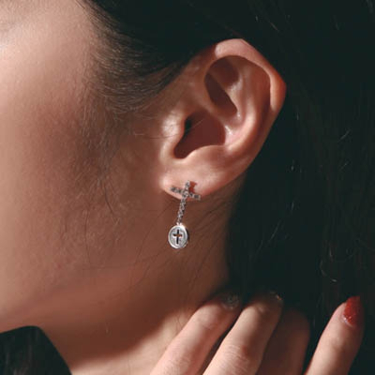 【ea12574】ラインストーンクロスの下にスクエアクロスチャームでセクシー♪ラ… | KawaiCat | 詳細画像2 