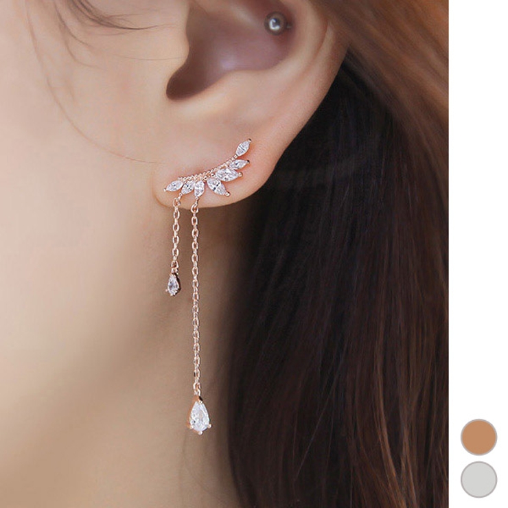 シルバー92 4芯 ピアス | KawaiCat | 詳細画像1 