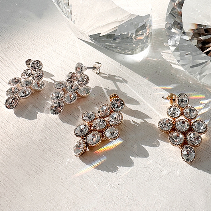 ジルコニアスクエアピアス #p28 – LUCEN