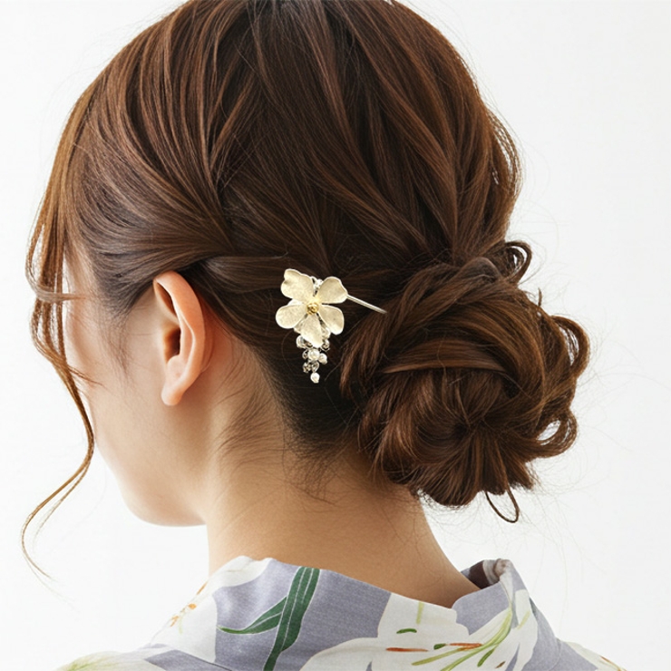 かんざし お花の真鍮かんざし 簪 | kimonocafe | 詳細画像4 