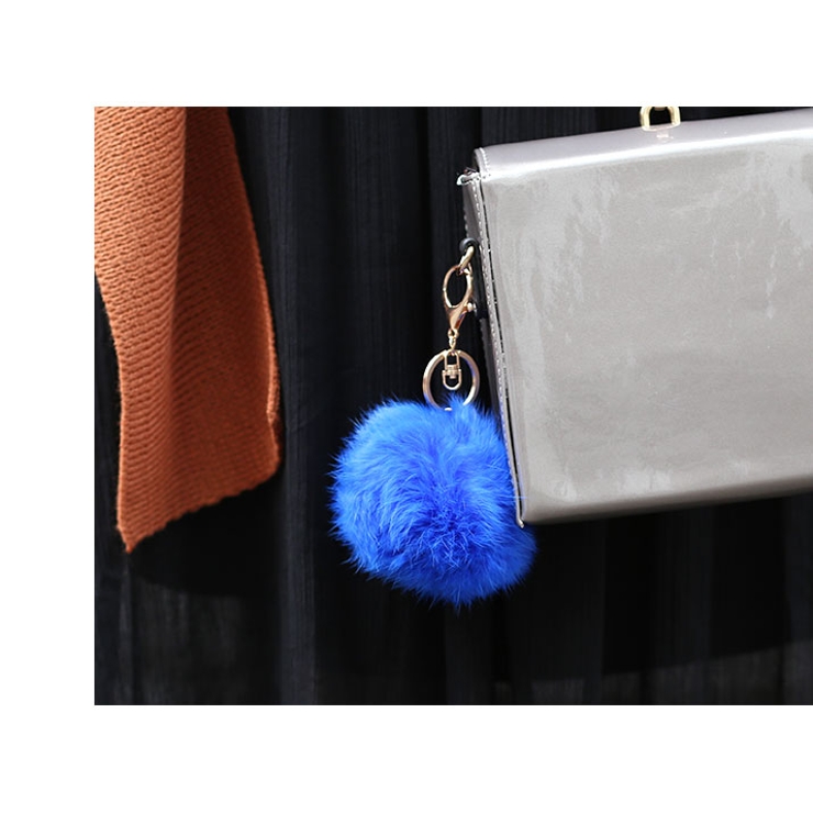 ラビットファーポンポンバッグチャーム 小物 雑貨 | kirakiraShop  | 詳細画像7 