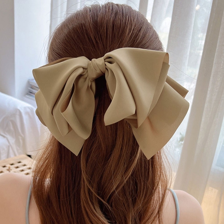 憧れの ビッグリボンバレッタ 小物 雑貨[品番：IK000007356 ヘアアクセサリー