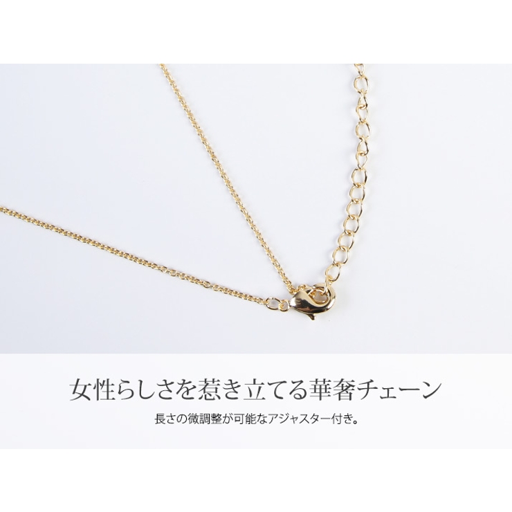 1粒ジルコニアイニシャルネックレス 全12タイプ 小物[品番