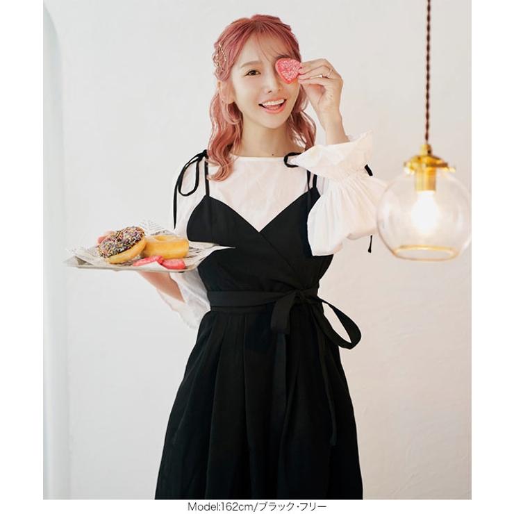 ショルダーリボンカシュクールエプロン エプロン ショルダーリボン | KOBE LETTUCE | 詳細画像17 