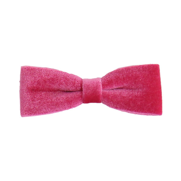 ホットピンク×ベロアリボン | リボンヘアアクセサリー 子供服 キッズ 女の子 秋 冬 小物 韓国子供服 | 子供服Bee