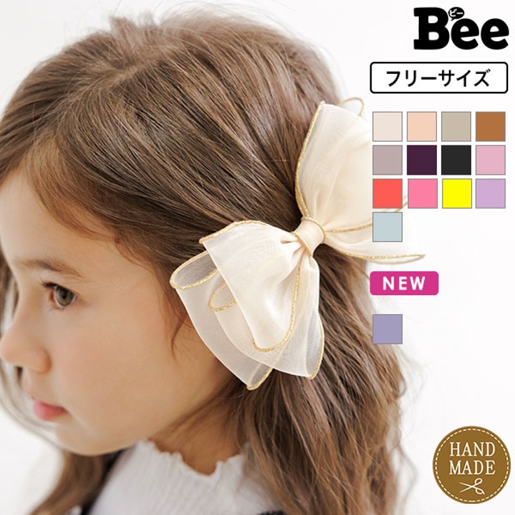 リボンヘアアクセサリー 子供服 キッズ 女の子 秋 冬 小物 韓国子供服 | 子供服Bee | 詳細画像1 