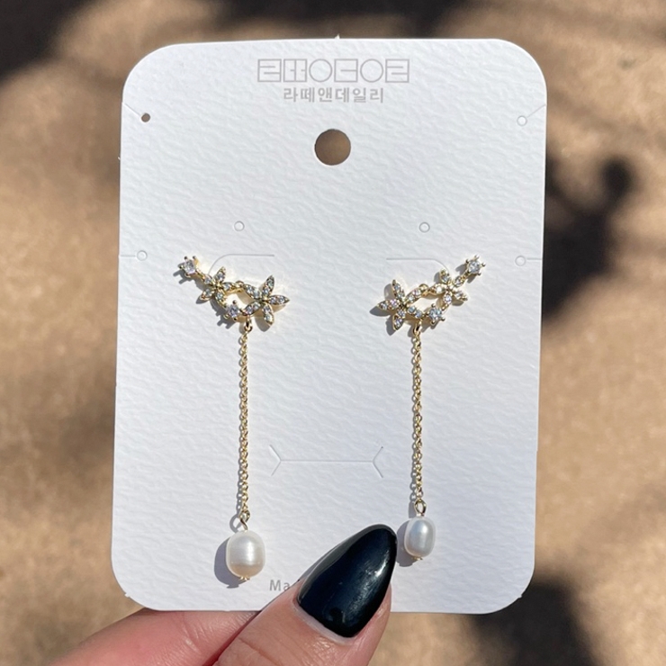 ゴールド | フラワー モチーフ パール | lattencos