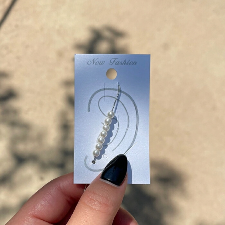 シルバー | イヤーラップ キュービック スティック | lattencos