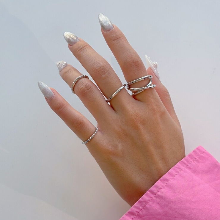 4セットシンプルリング韓国アクセサリー | lattencos | 詳細画像5 