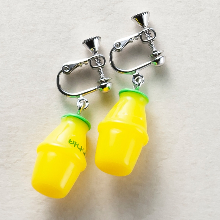 バナナミルク | ドリンクプチイヤリング レディースファッション通販 アクセサリー | LAYLA