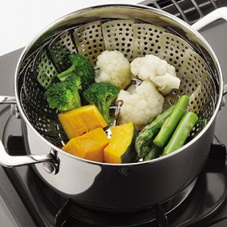 蒸し器 ステンレス製 16～24cm[品番：KRFH0034145]｜livingut