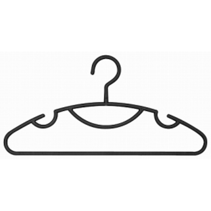 ハンガー セットスリムハンガー ５個セット 黒 | livingut | 詳細画像1 