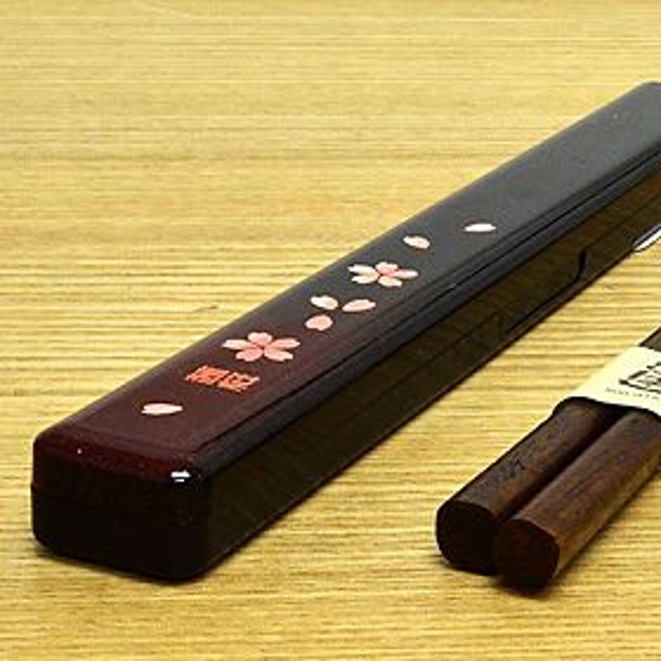 箸箱セット HAKOYA 和風柄 茜桜赤 箸箱 | livingut | 詳細画像3 