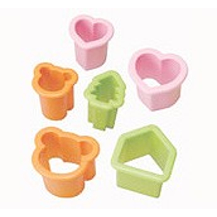 ニューツイン抜き型セット 6個入 簡単キャラ弁 お弁当グッズ 子供 | livingut | 詳細画像1 