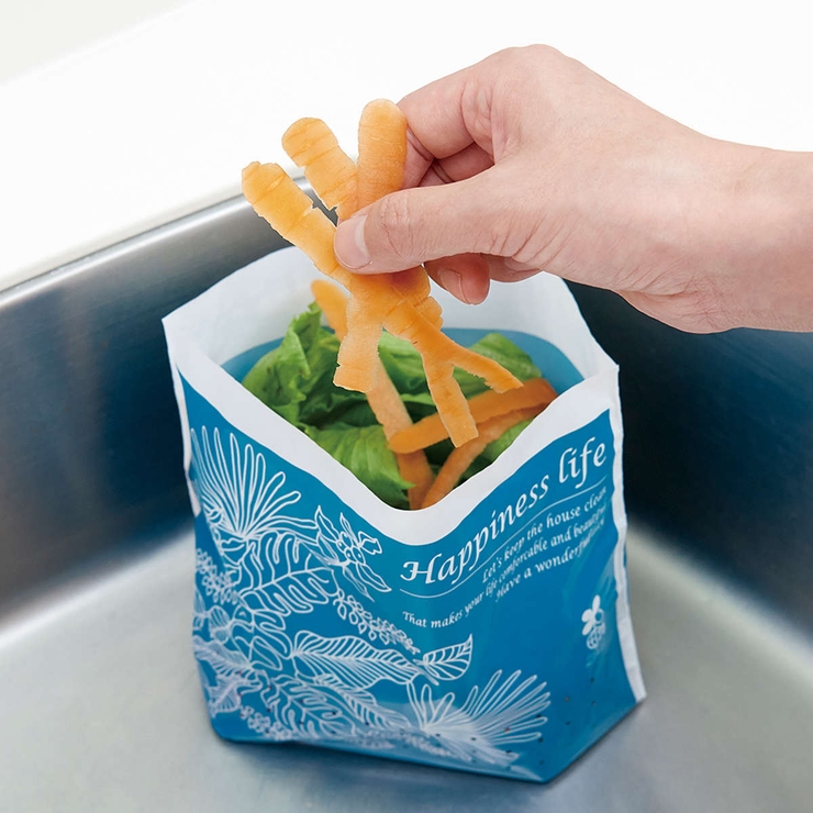 水切り袋 立てても貼っても使えるミニゴミ袋 穴あり | livingut | 詳細画像5 