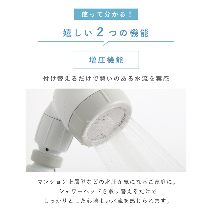 シャワーヘッド 節水 3D | livingut | 詳細画像10 