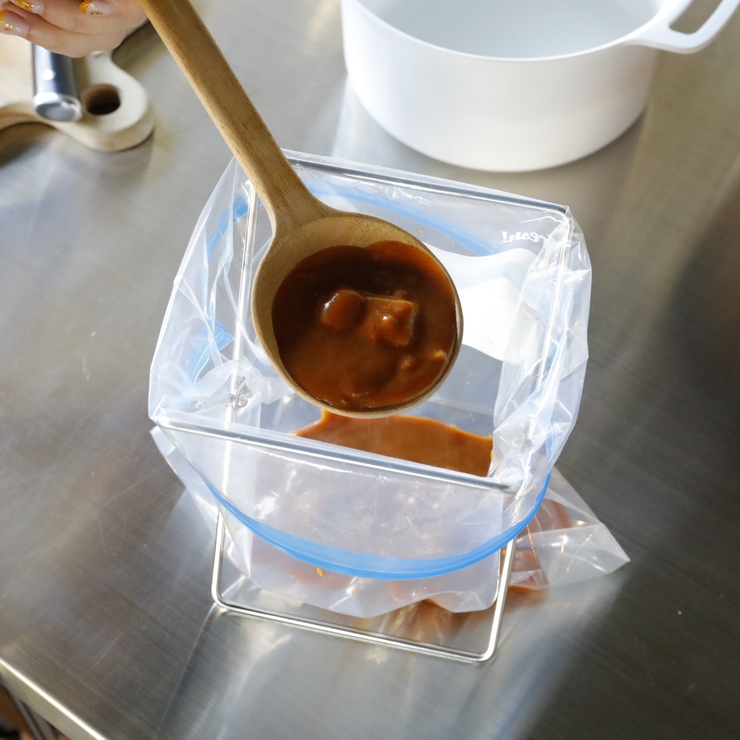 ポリ袋スタンド 開閉できるポリ袋スタンド 折りたたみ | livingut | 詳細画像6 