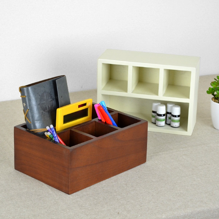 小物収納 チェリーウッド デスクトップ | livingut | 詳細画像1 