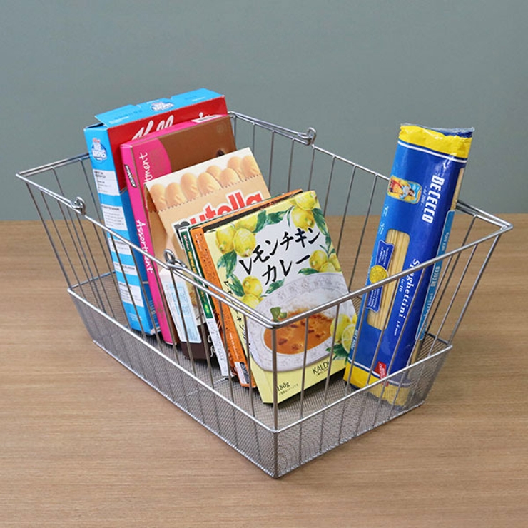 ワイヤーバスケット 持ち手付き 約 | livingut | 詳細画像9 