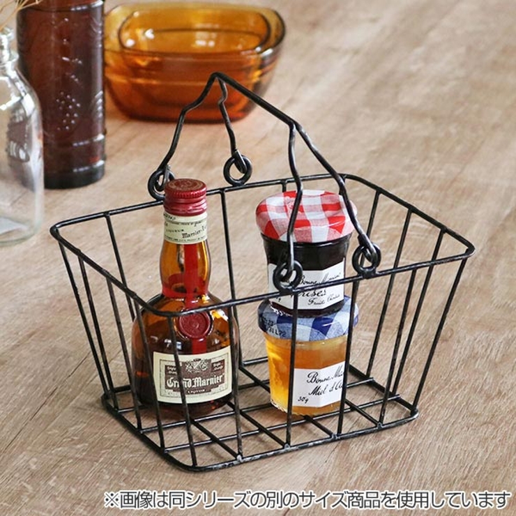 ワイヤーバスケット 持ち手付き 約 | livingut | 詳細画像8 