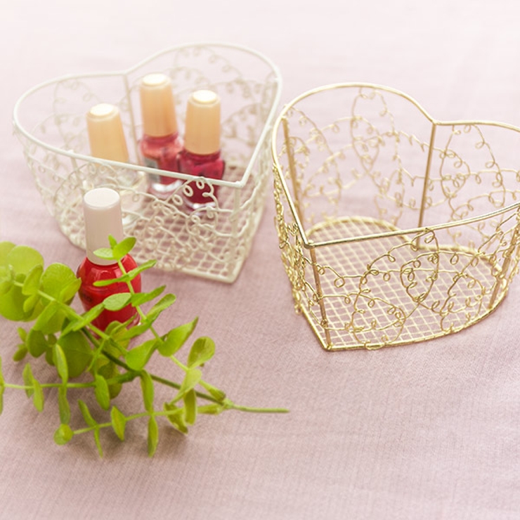 バスケット ハート型 小物入れ | livingut | 詳細画像6 