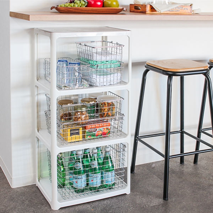 小物収納 ワイヤー収納BOX 幅37×奥行26×高さ12cm | livingut | 詳細画像10 