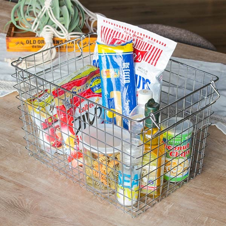 小物収納 ワイヤー収納BOX 幅37×奥行26×高さ24cm | livingut | 詳細画像14 