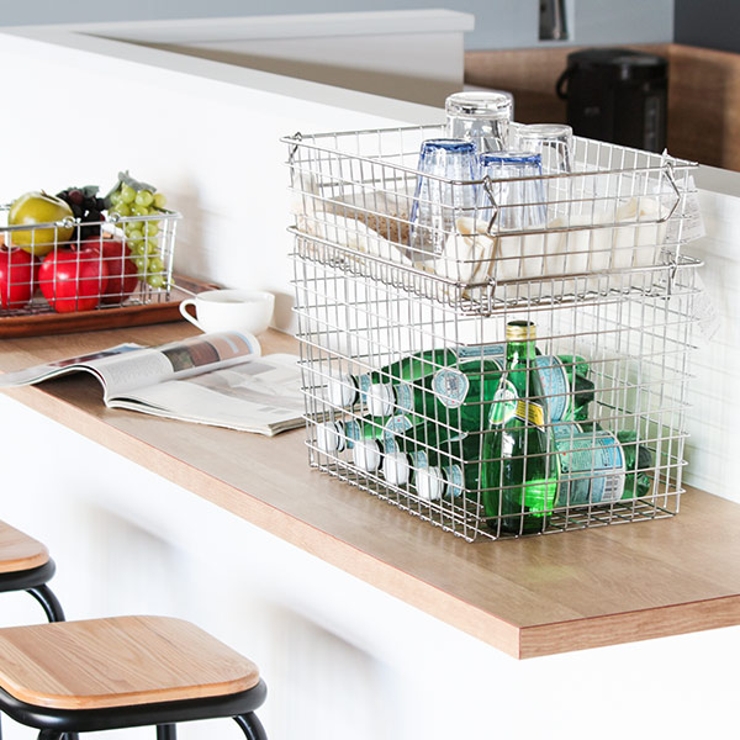 小物収納 ワイヤー収納BOX 幅37×奥行26×高さ24cm | livingut | 詳細画像9 