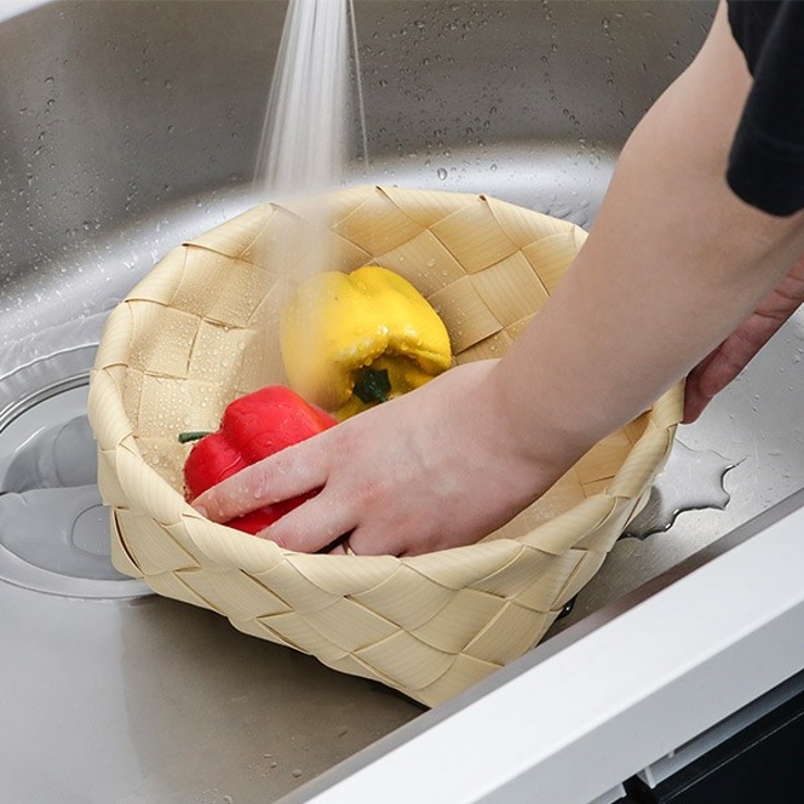 バスケット 直径26×高さ10cm 洗える | livingut | 詳細画像9 