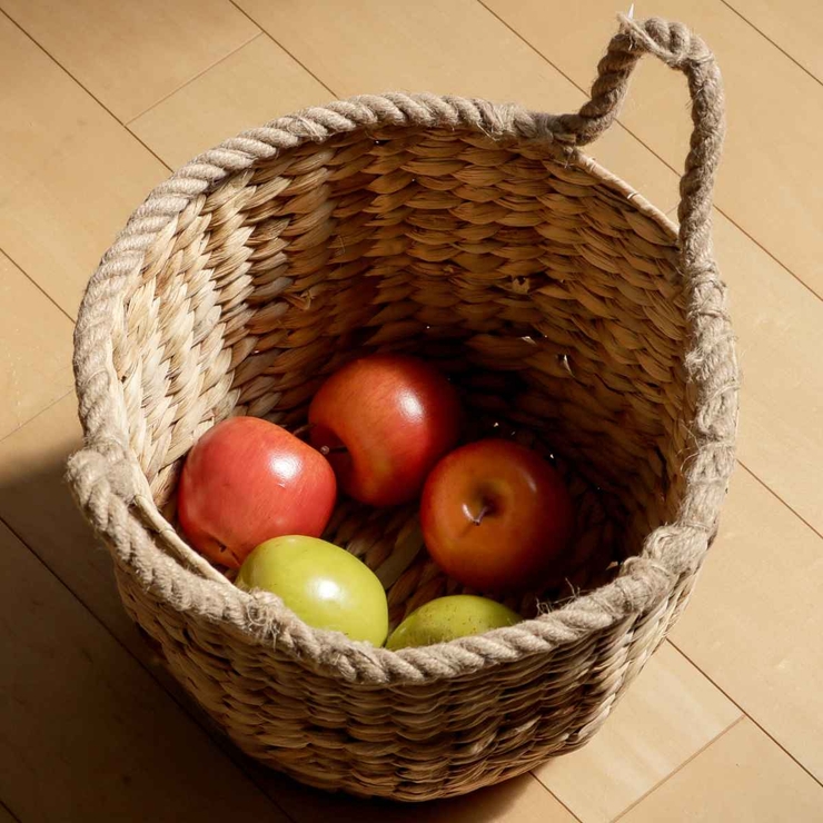 バスケット ロープハンドル ウォーターヒヤシンス | livingut | 詳細画像10 