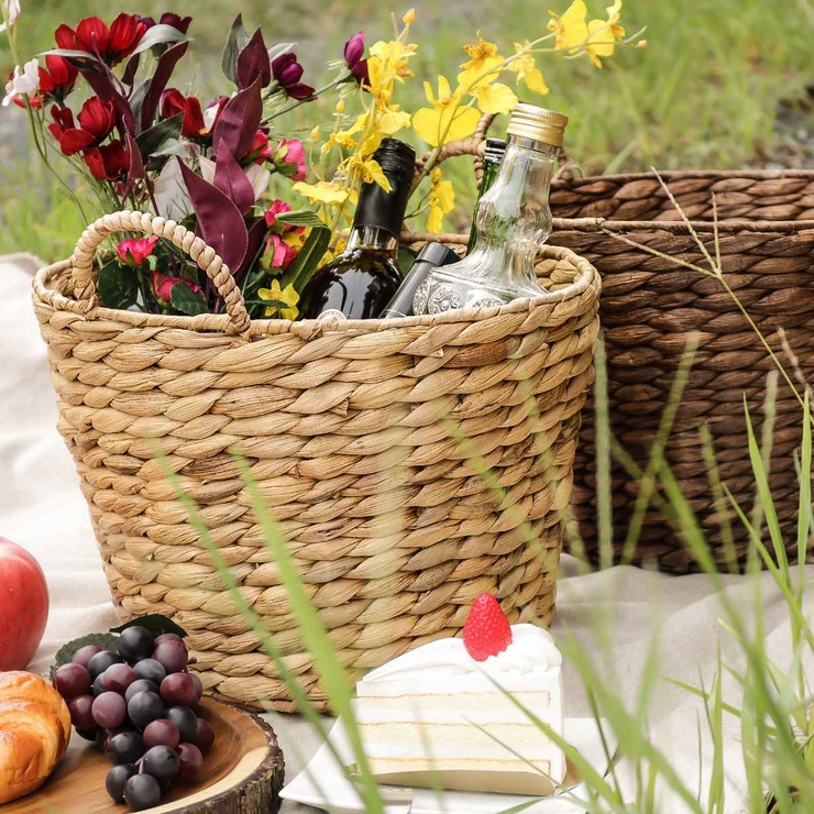 バスケット ウォーターヒヤシンス 取っ手付き | livingut | 詳細画像18 