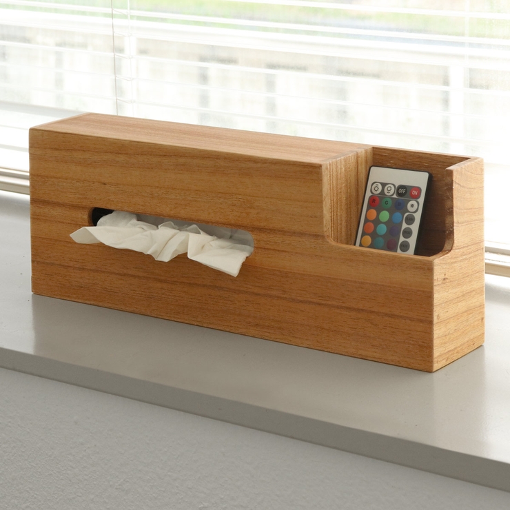 ティッシュケース ティッシュボックス 収納付き | livingut | 詳細画像4 