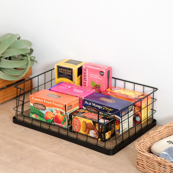 バスケット スタッキングワイヤー収納 浅型 | livingut | 詳細画像13 