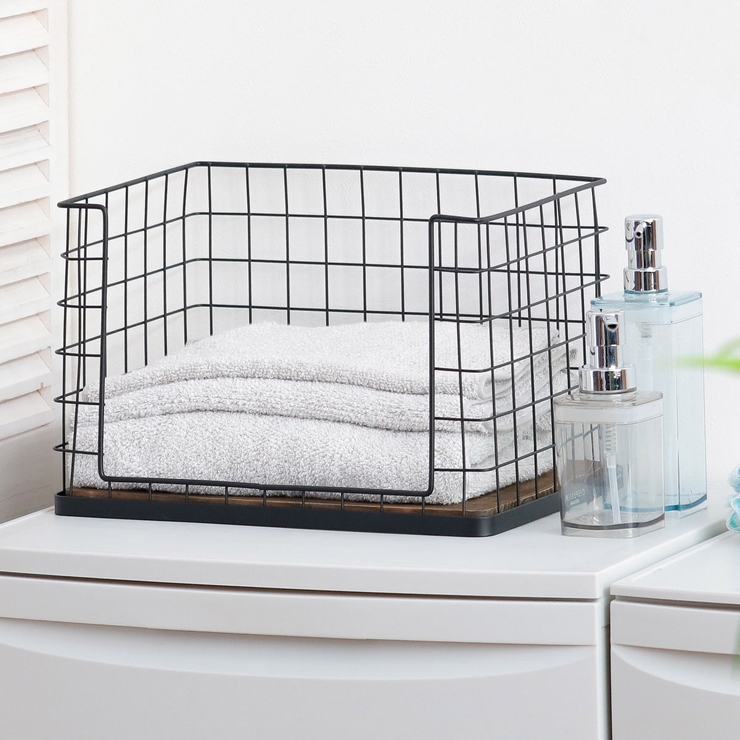 バスケット スタッキングワイヤー収納 深型 | livingut | 詳細画像1 