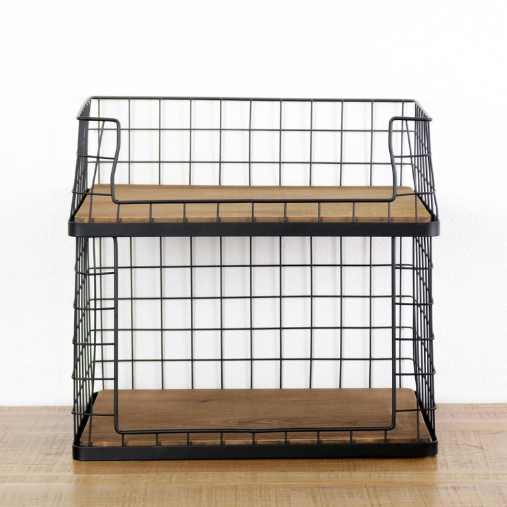 バスケット スタッキングワイヤー収納 深型 | livingut | 詳細画像8 
