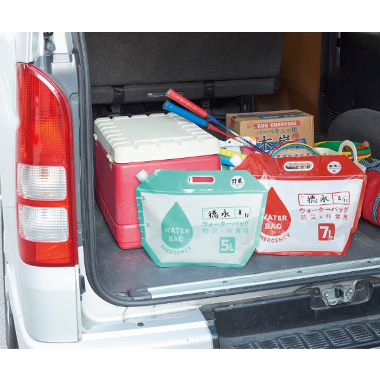 ウォーターバッグ 防災用品 小さく保存！たためるウォーターバッグ | livingut | 詳細画像6 